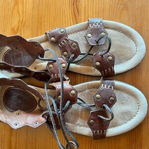 Frye Laney Lace Gladiator Sandals Women Size 10